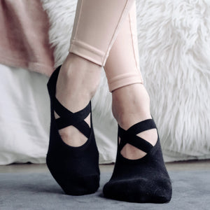 Black Ballet Grip Socks