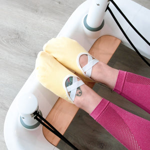 Canary Yellow Ballet Grip Socks