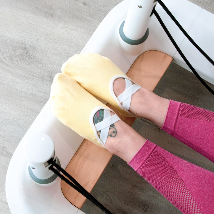 Canary Yellow Ballet Grip Socks